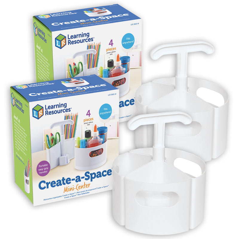 (2 Ea) Create-a-space Mini White