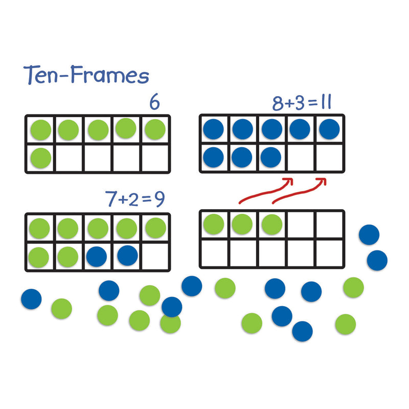 Giant Magnetic Ten Frame Set 4 Frames 40 Pieces