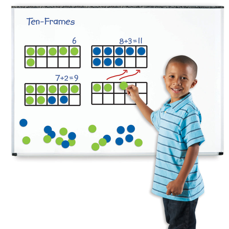 Giant Magnetic Ten Frame Set 4 Frames 40 Pieces