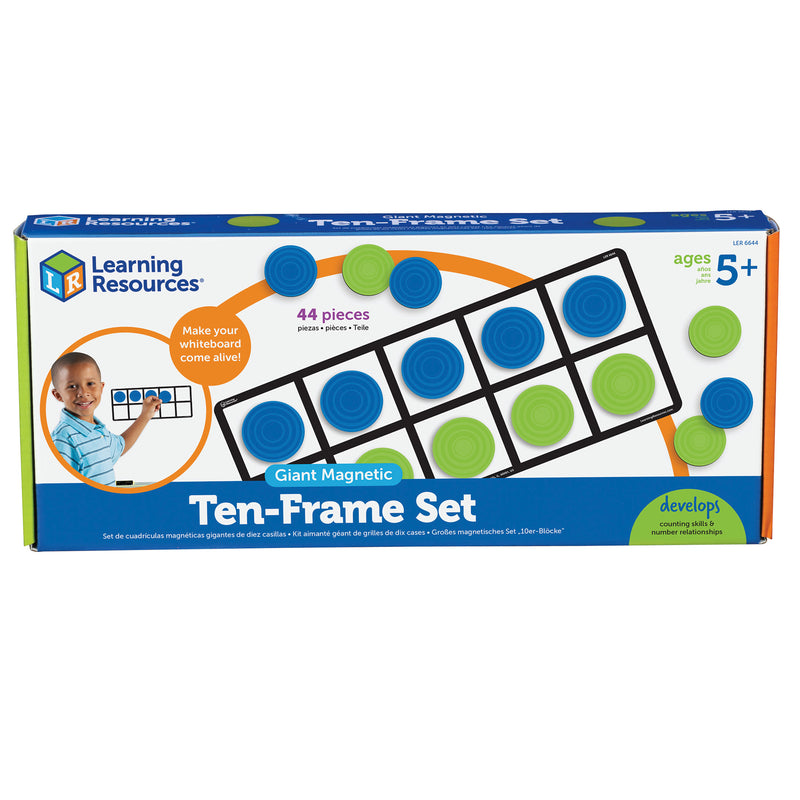 Giant Magnetic Ten Frame Set 4 Frames 40 Pieces