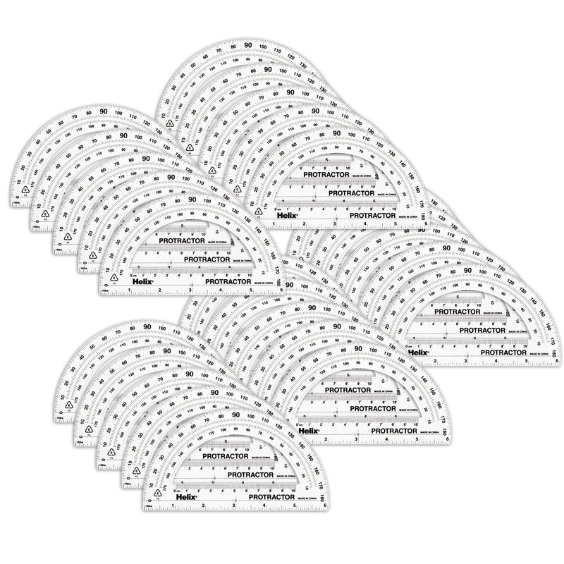 (25 Ea) 180 Stnd Protractor 6in