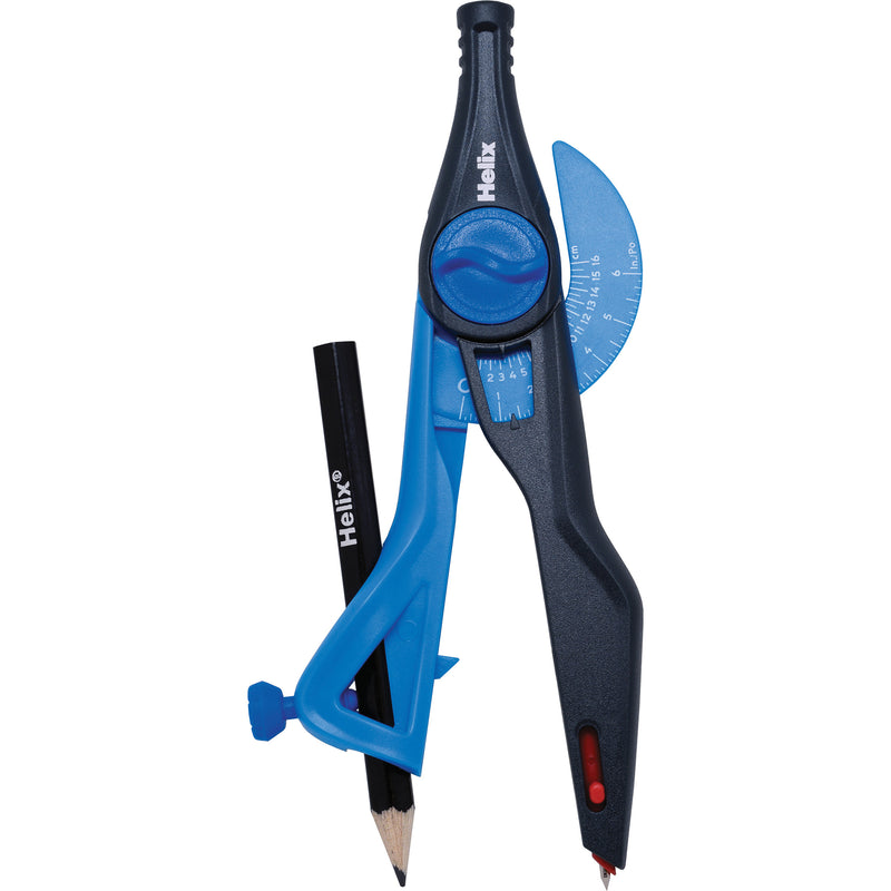 Plastic Compass & Protractor Set