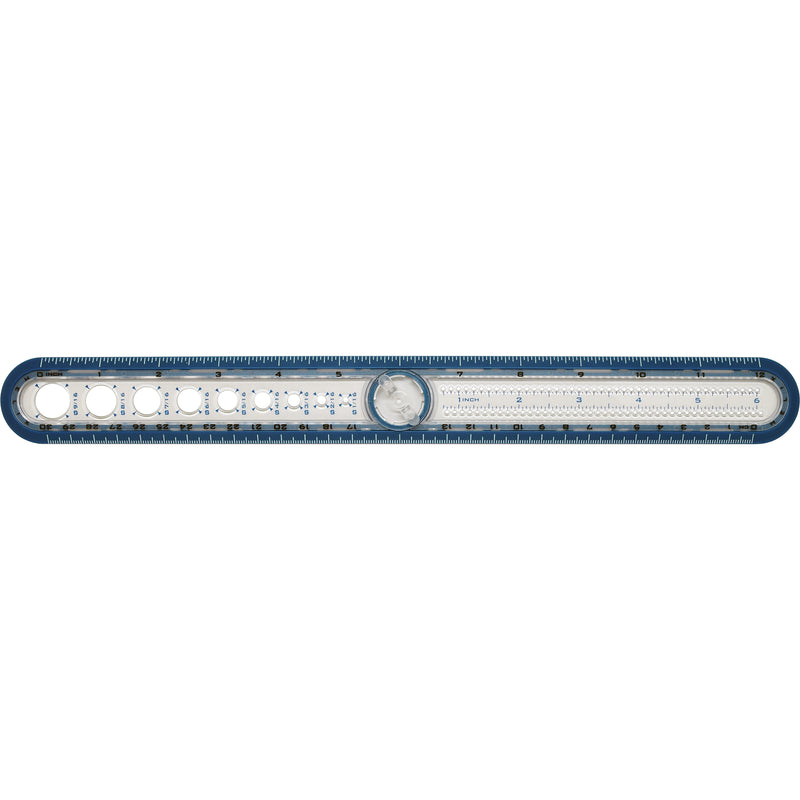 2-in-1 Circl Rulr Compass Tool 12in