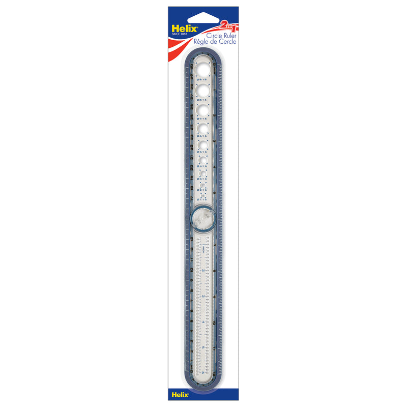 2-in-1 Circl Rulr Compass Tool 12in