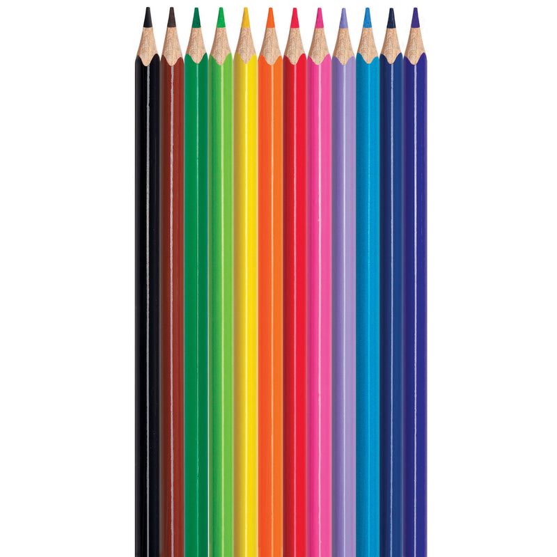 Triangular Colored Pencil School Pk Maped
