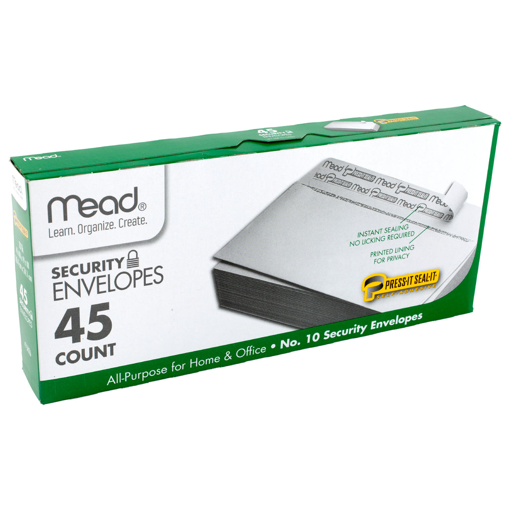 Press It Seal It No10 45ct Security Envelopes