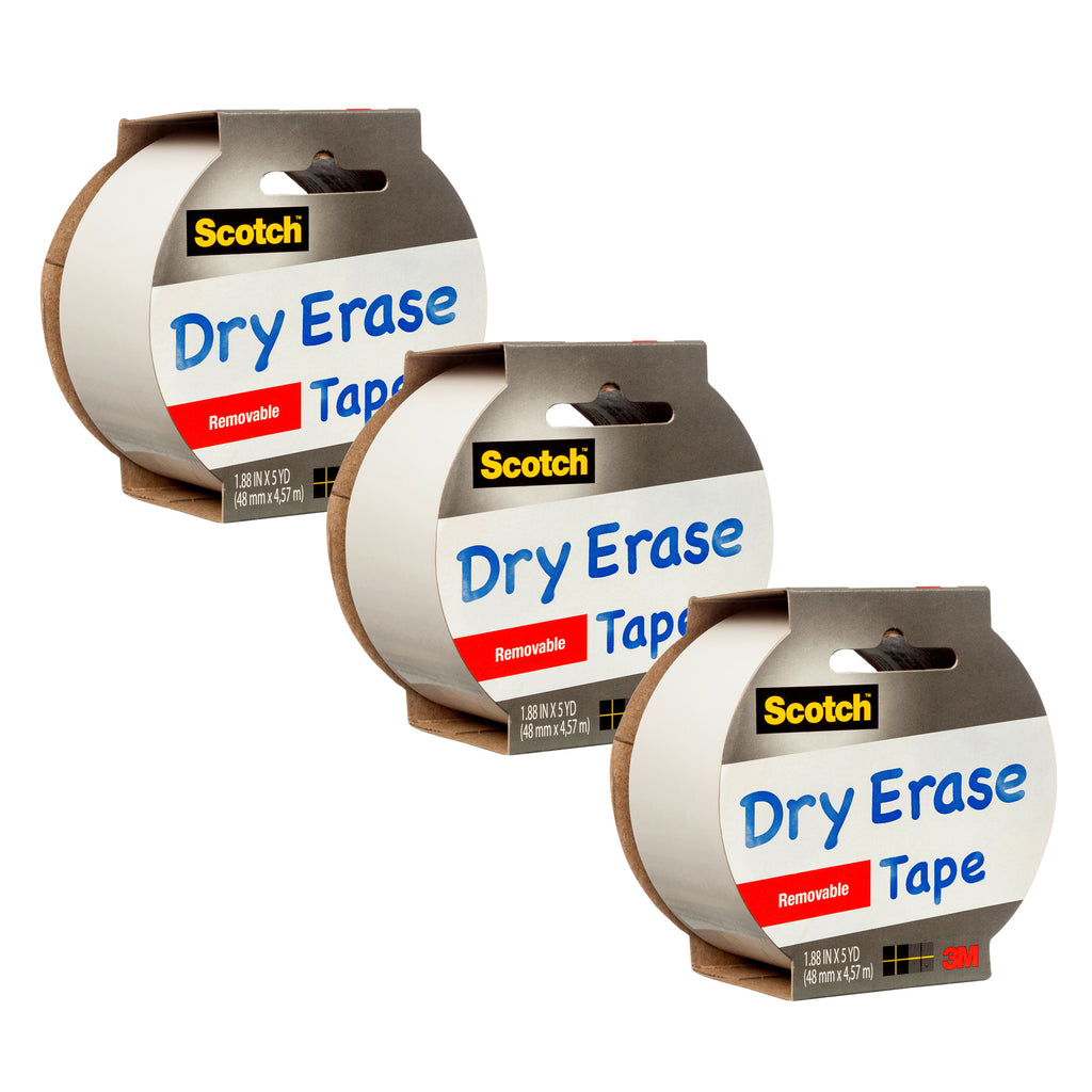 (3 Rl) Dry Erase Tape 1.88in X 5yd