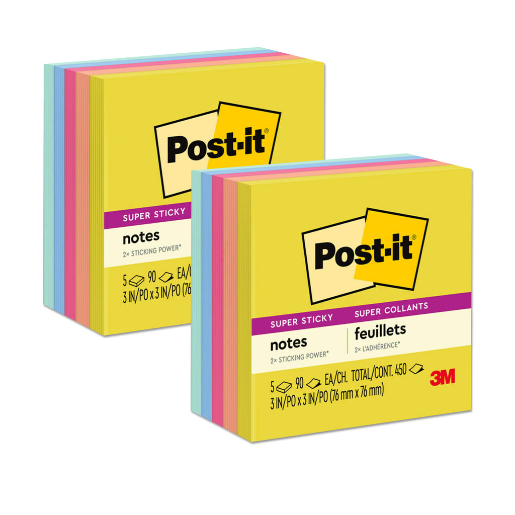 (2 Pk) Sticky Notes Summr Joy 5pk Super