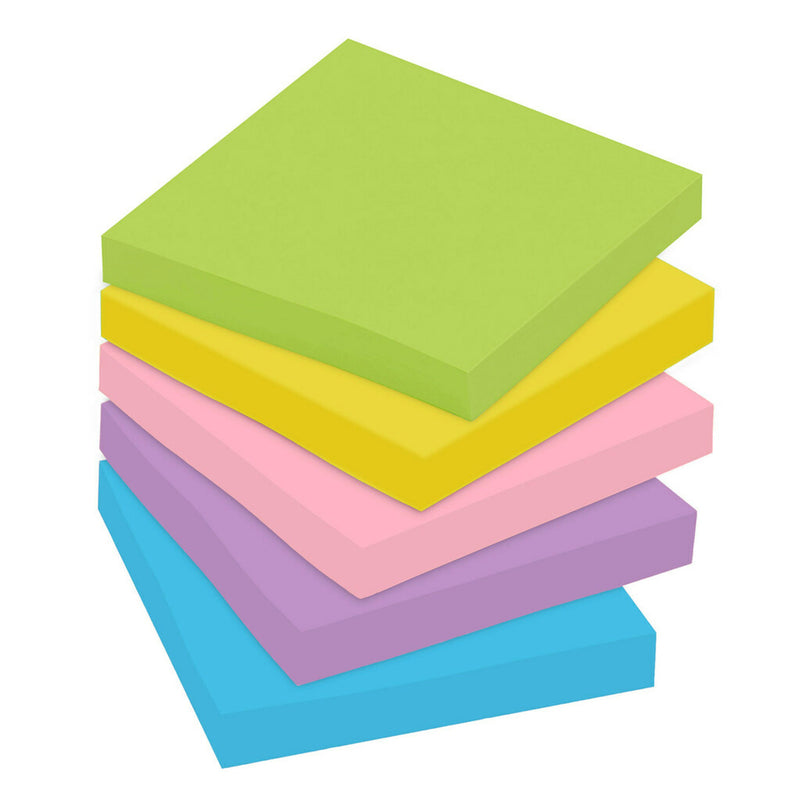 Notes, 3 in x 3 in, Floral Fantasy Collection, , 100 Sheets/Pad, 5 Pads/Pack, 2 Packs