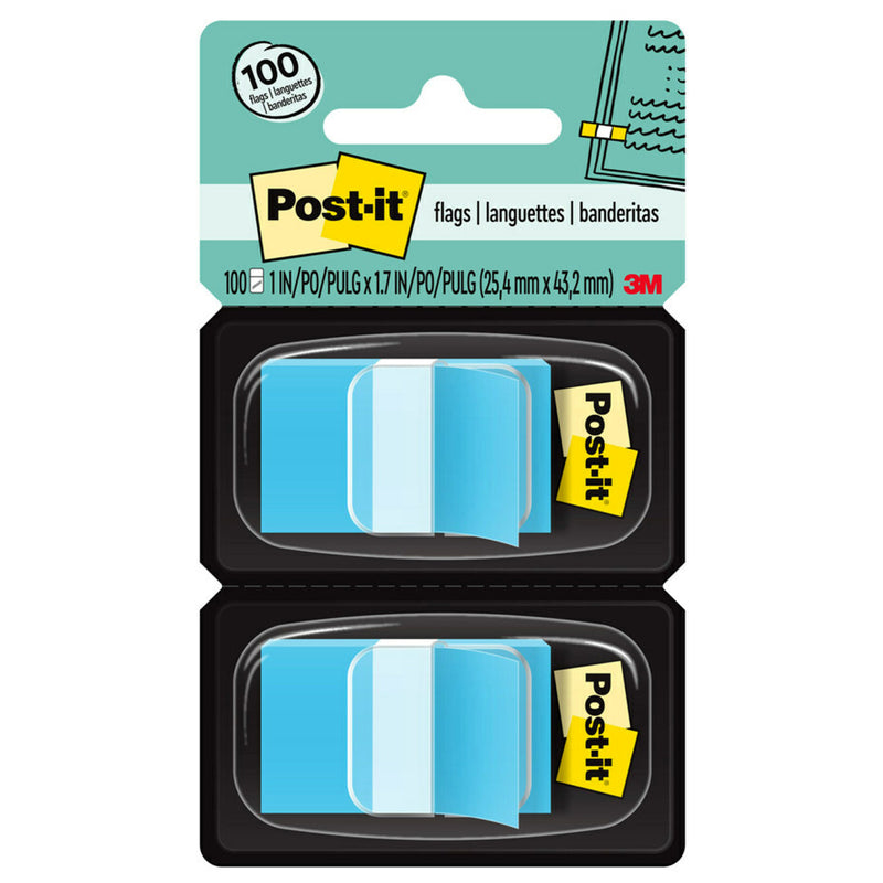 (3 Pk) Post-it Flags Blue 2ct