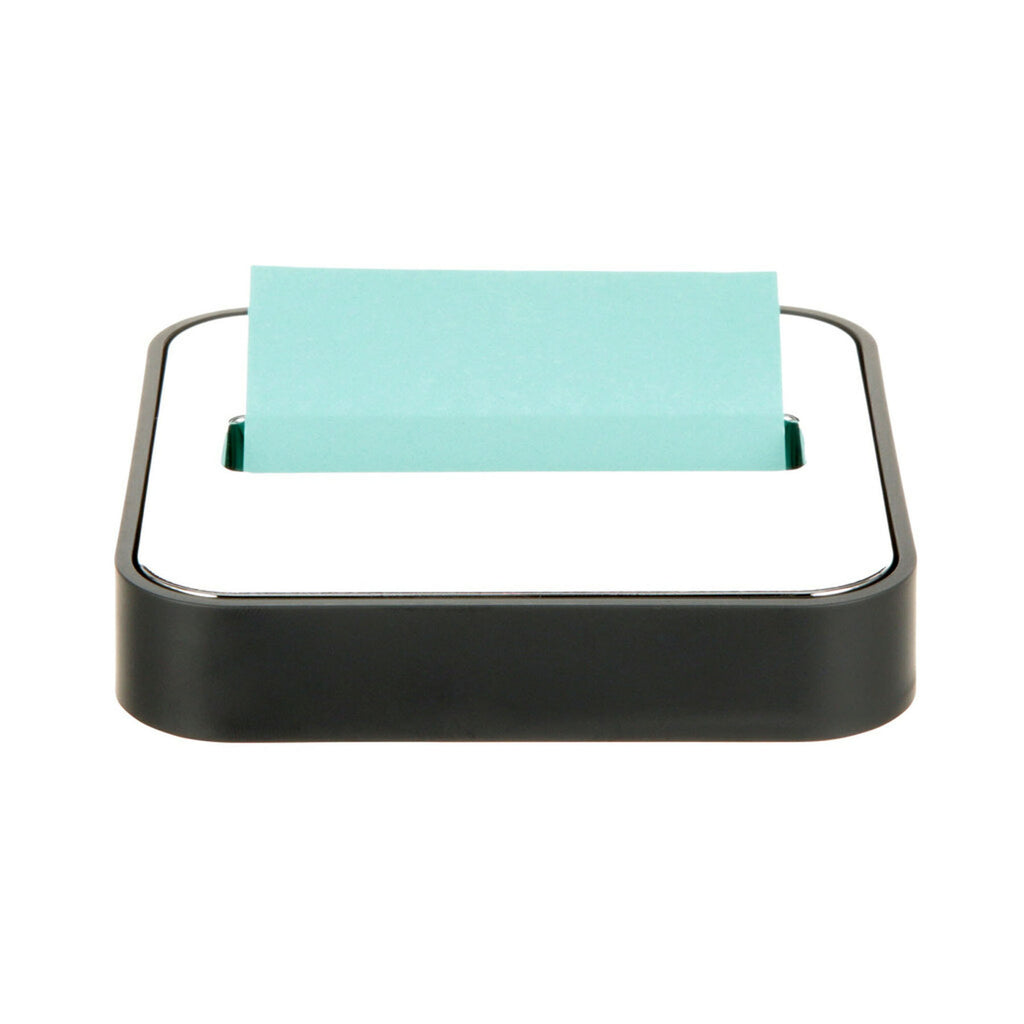 Blk Post It Pop Up Note Dispenser Steel Top