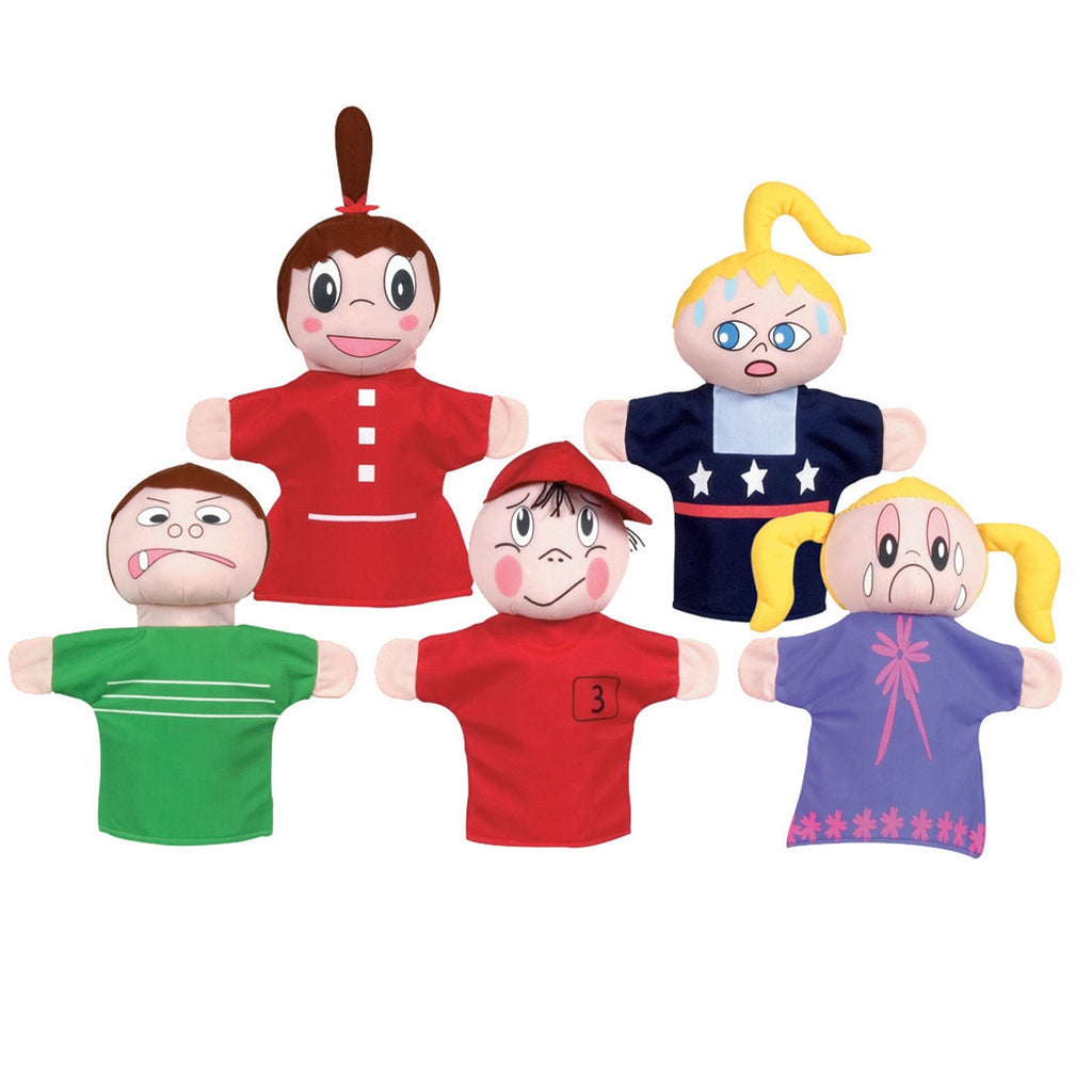 How Am I Feeling Hand Puppets Caucasian