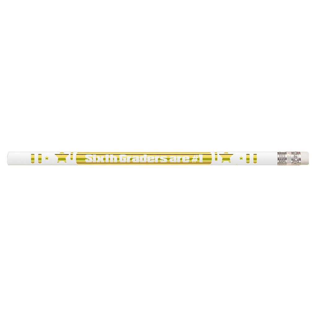 6th Graders Are #1 12pk Motivational Fun Pencils