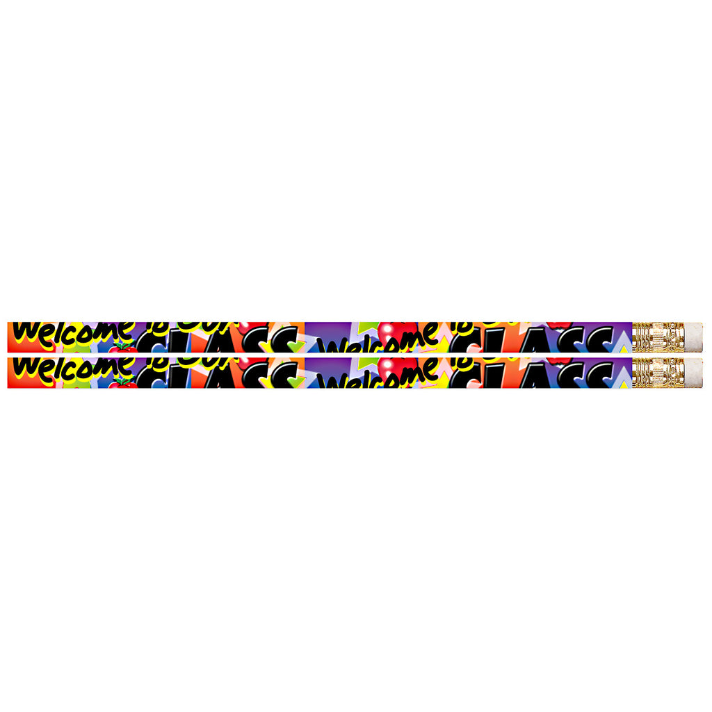 Welcome To Our Class 12pk Motivational Fun Pencils