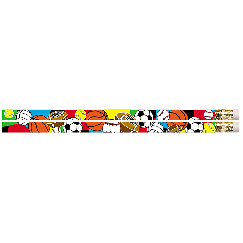 Super Sports 12pk Motivational Fun Pencils