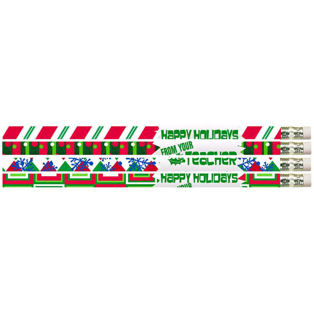 144pk Happy Holidays From Your Teacher Pencils