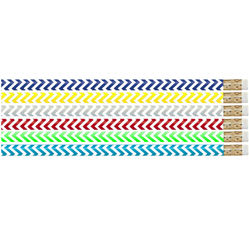 (12 Dz) Chevron Chic Pencils 12 Per Pk