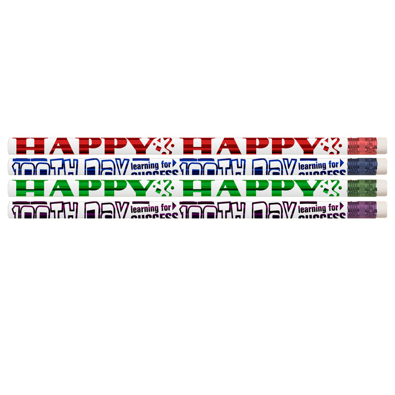 Happy 100th Day Pencils Pack Of 12