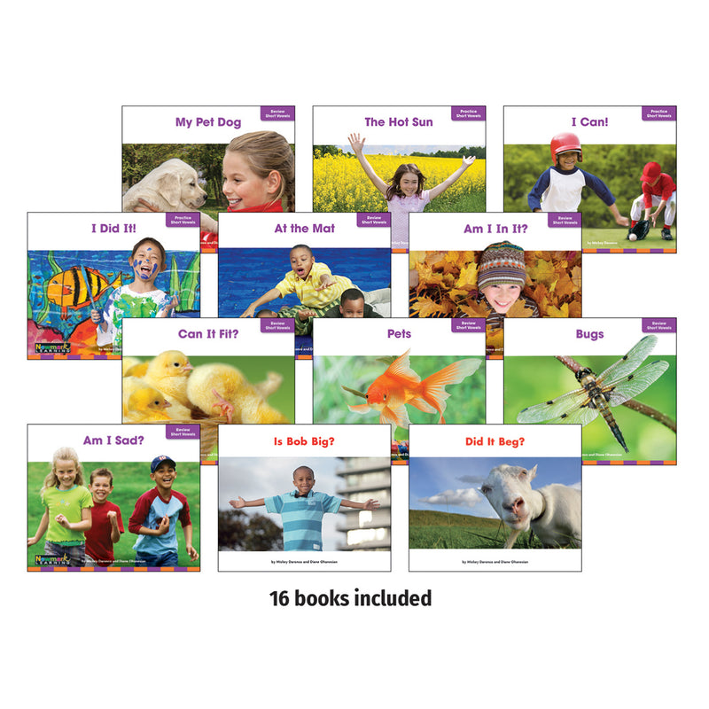 Fluency Gr K-1 Short Vowels 16 Books