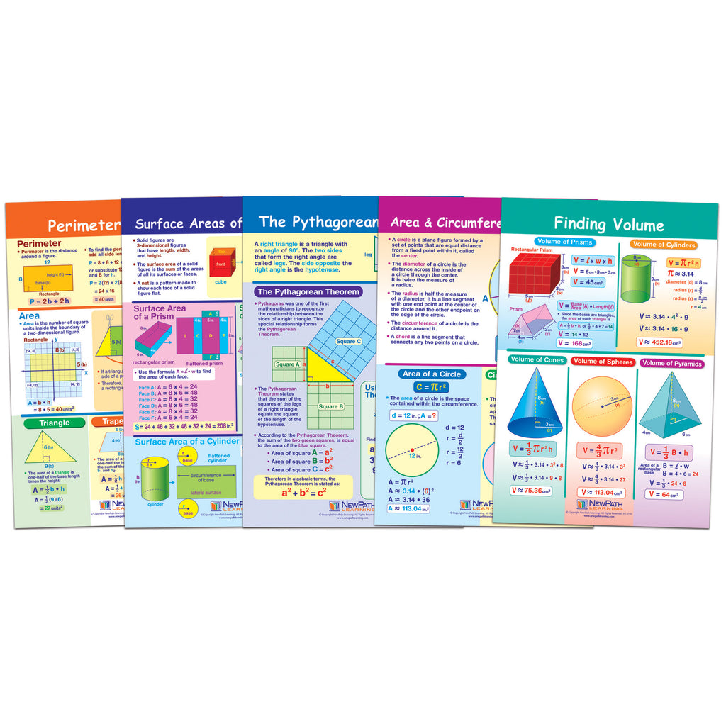 Perimeter Circumference Area Bb St & Volume