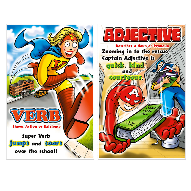 Parts Of Speech Superheroes