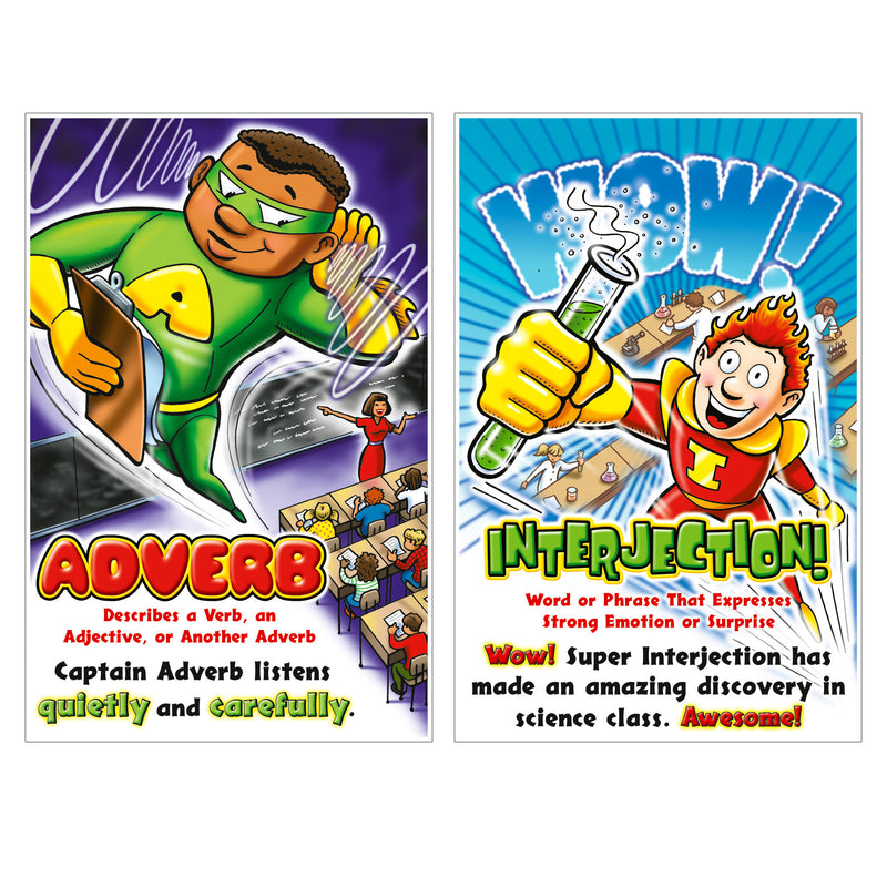 Parts Of Speech Superheroes