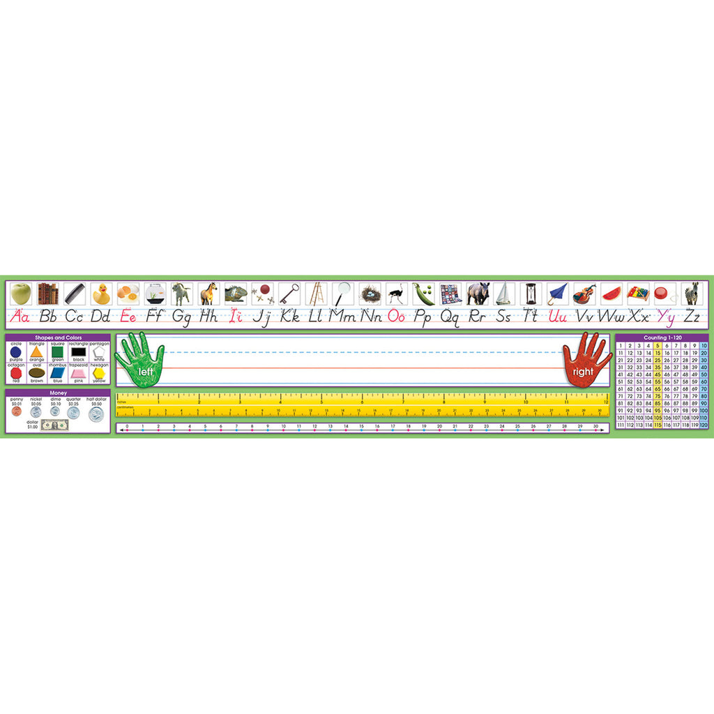 Modern Manuscript Desk Plate 17-1-2 X 4 36pk