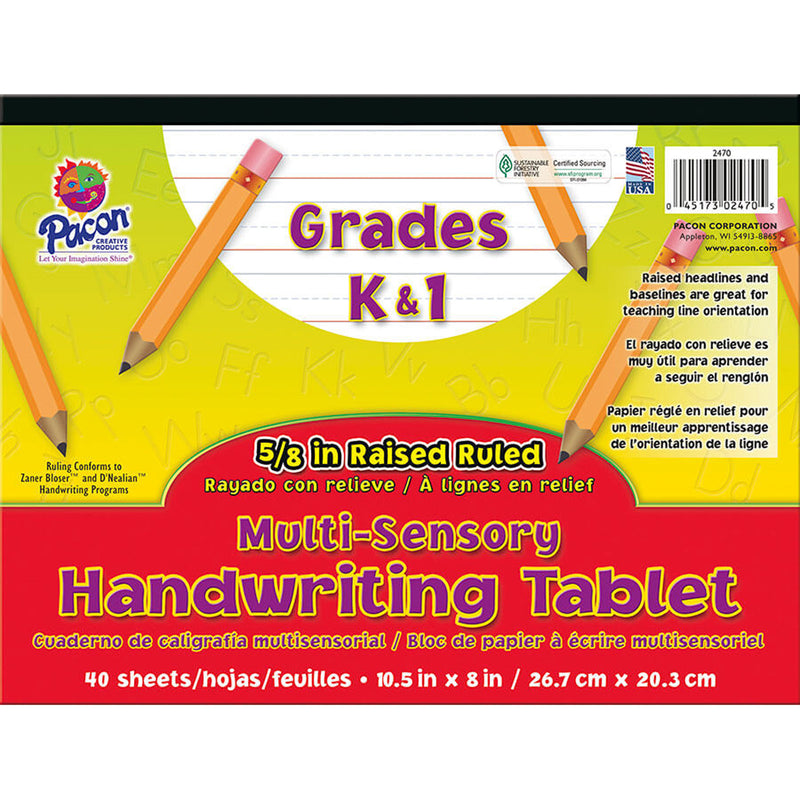 Multi Sensory 40sht Handwriting Tablet