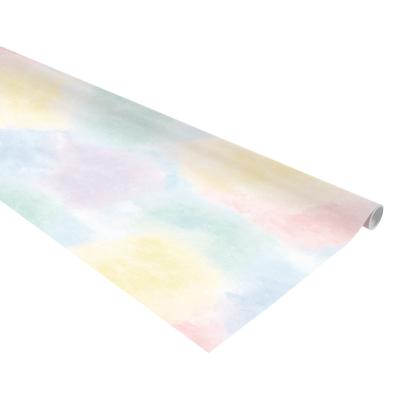 Bulletin Board Paper - Watercolor, 48" x 12', Pack of 4