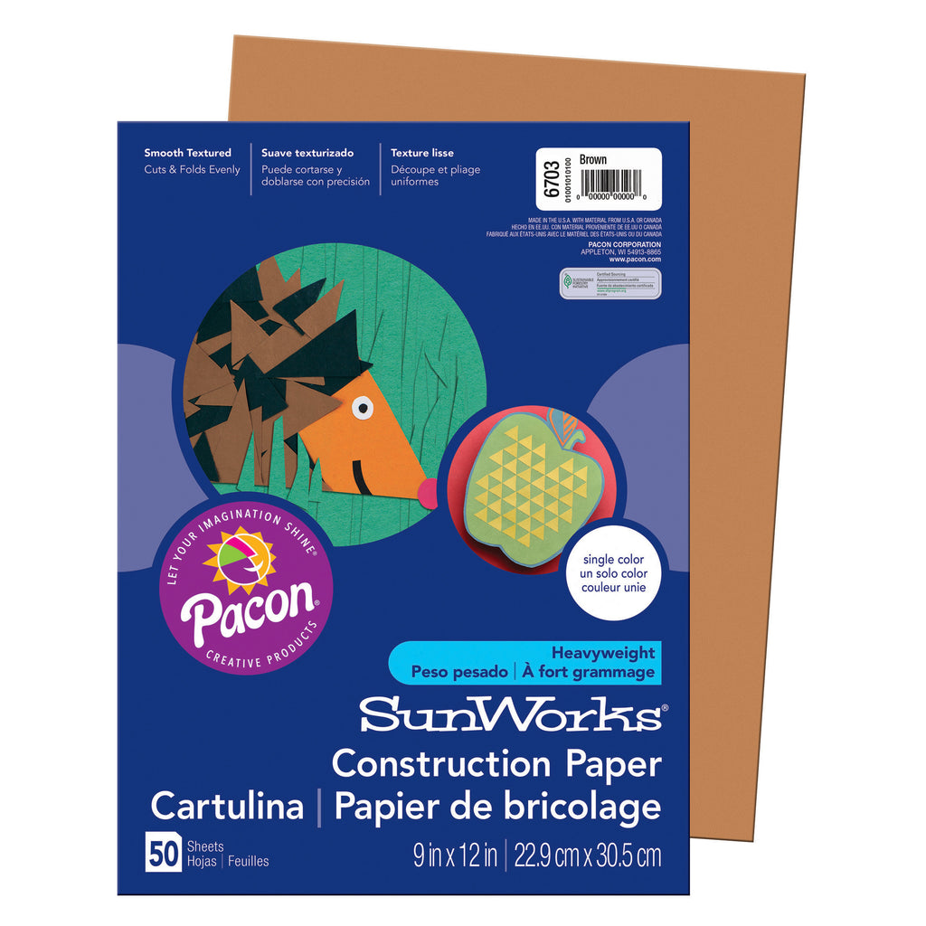 Construction Paper Brown 9x12