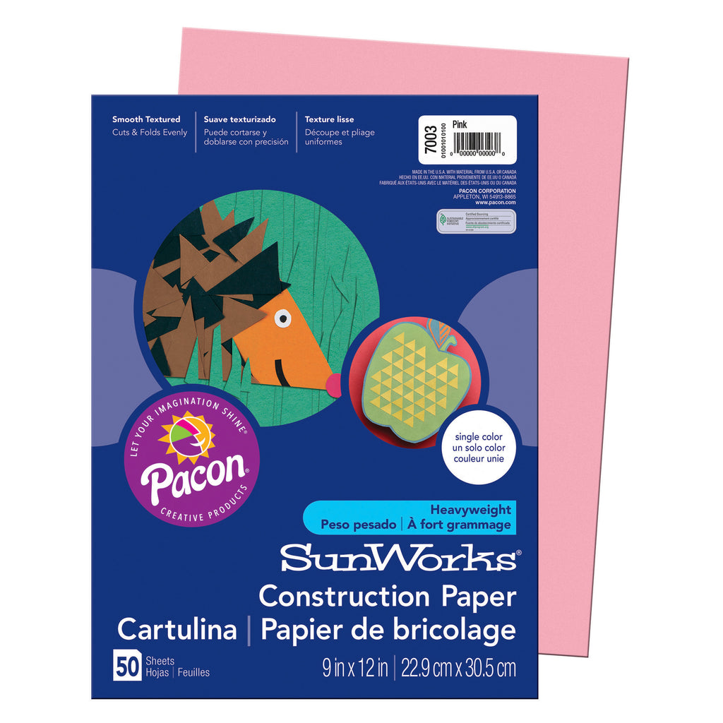 Construction Paper Pink 9x12