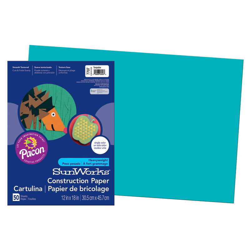 Construction Paper Turquoise 12x18