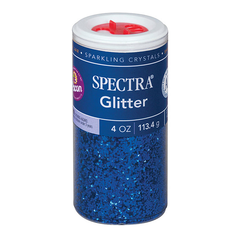 (6 Ea) Glitter 4oz Blue