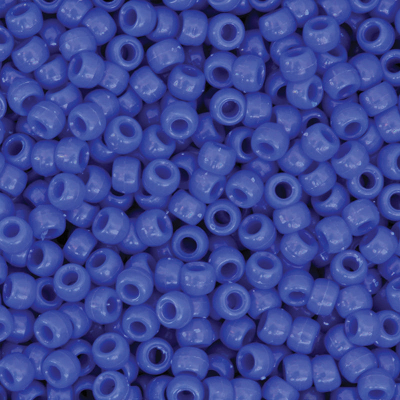 (3 Pk) Pony Beads Blue 1000 Pieces