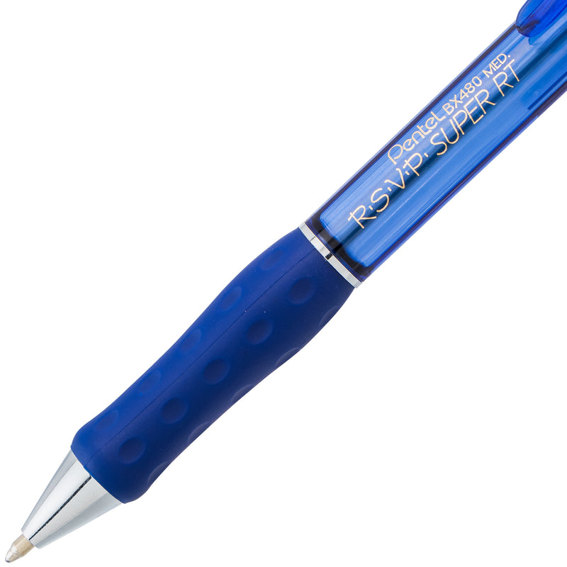 Rsvp Super Rt Ballpoint Pen Blue Retractable