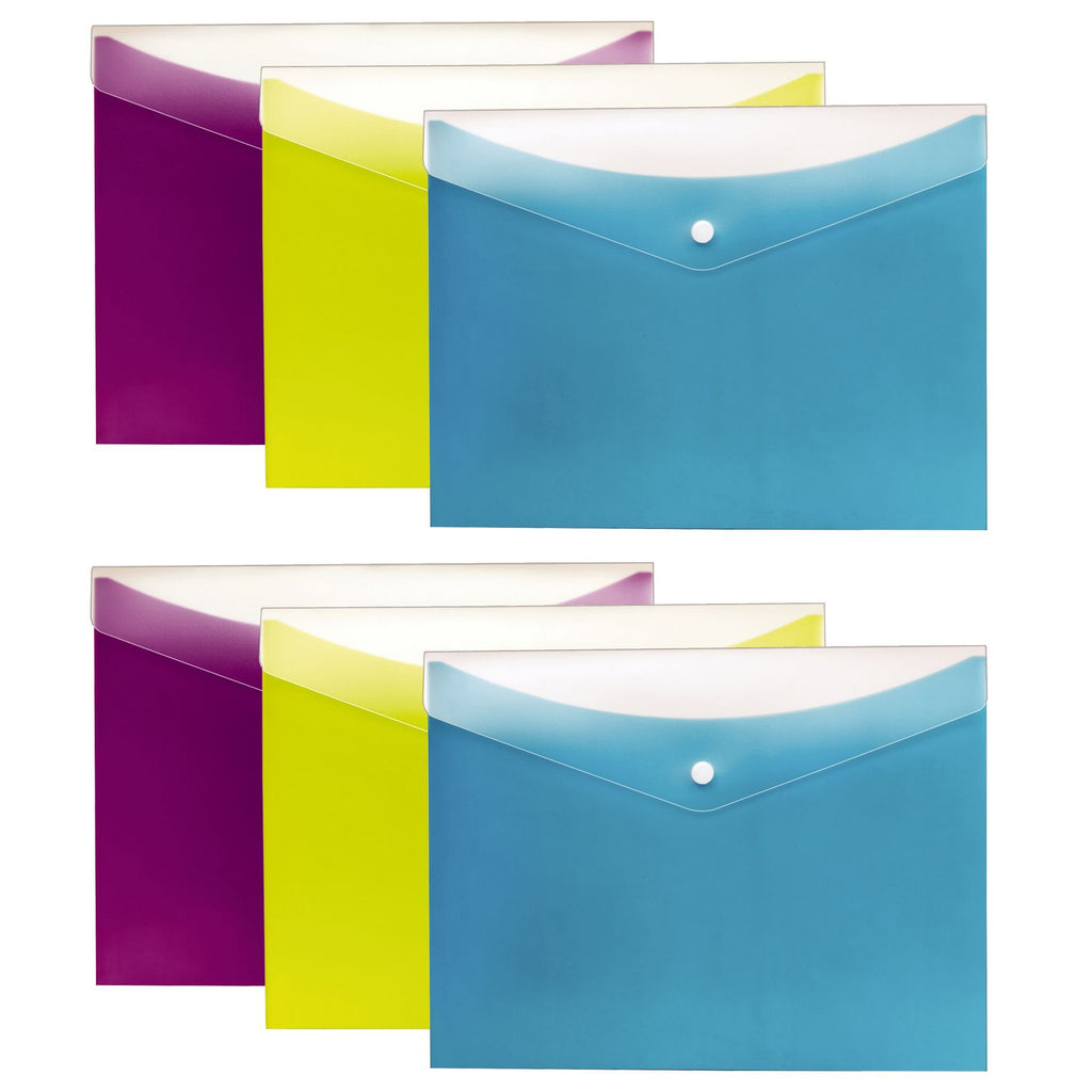 (2 Pk) 3ct Poly Snap Envelope Ltr