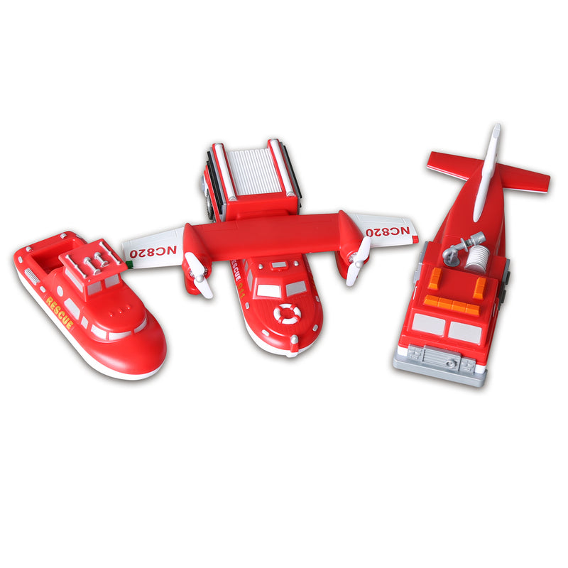 Magnetic Vehicles Fire & Rescue Mix Or Match
