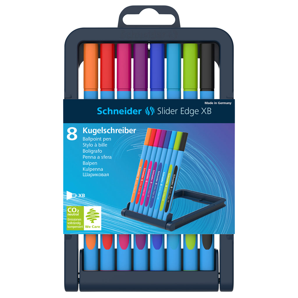 Schneider 8 Color Assortment Slider Edge Xb Ballpoint Pen