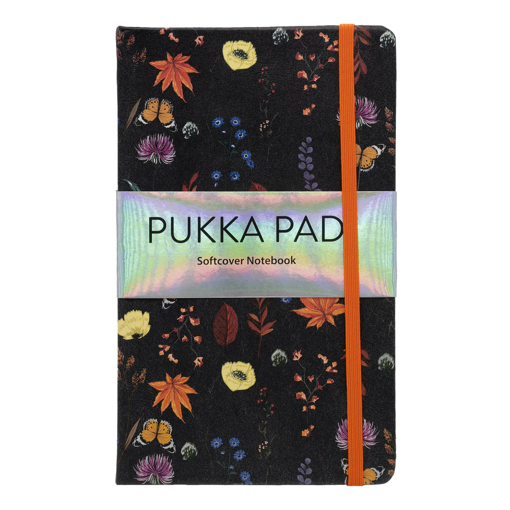 Cream Bloom Softcover Notebook 3ct W/pocket