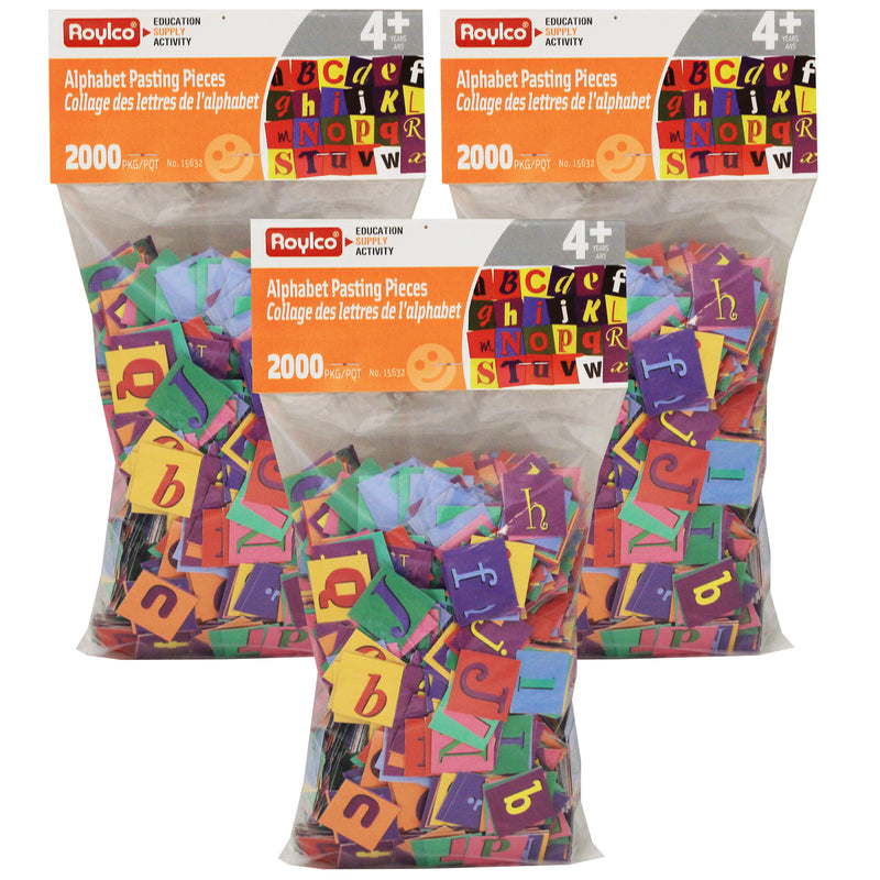 (3 Pk) Alphabet Pasting Pieces