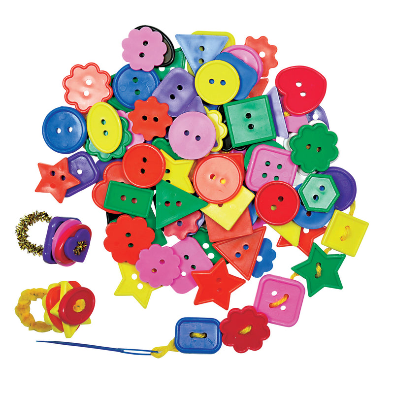 Craft Buttons Asst 1 Lb Pk