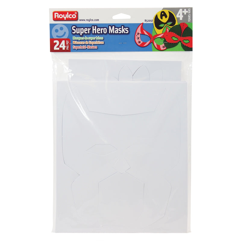 24ct Die Cut Super Hero Masks