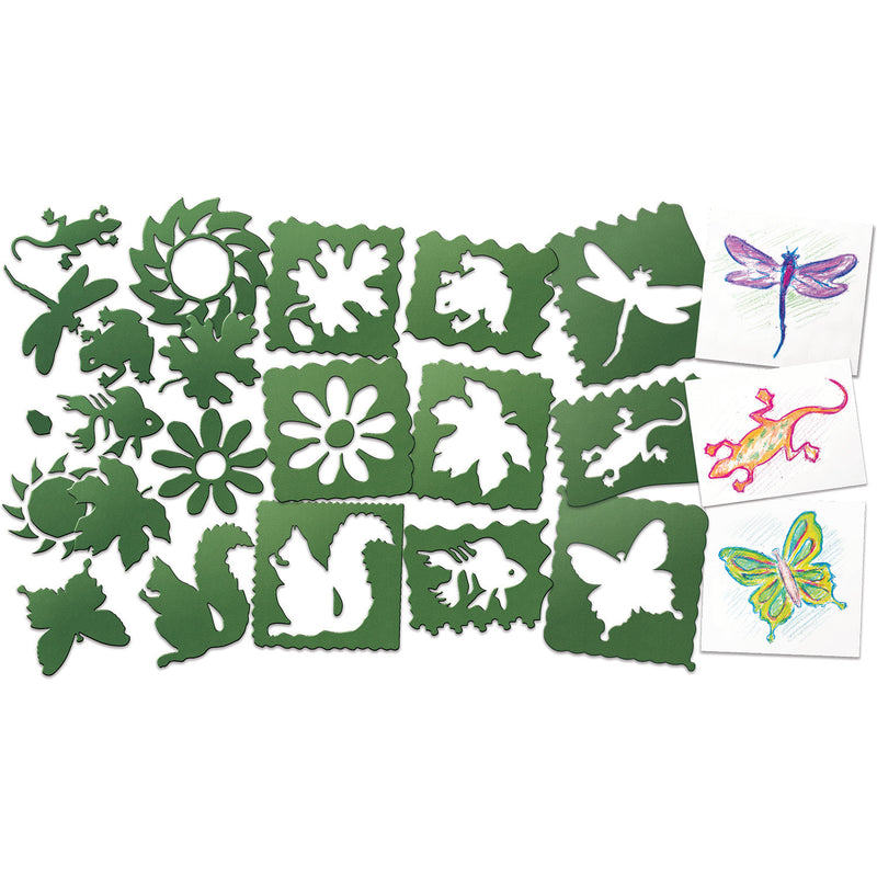 (2 Pk) Nature Stencils