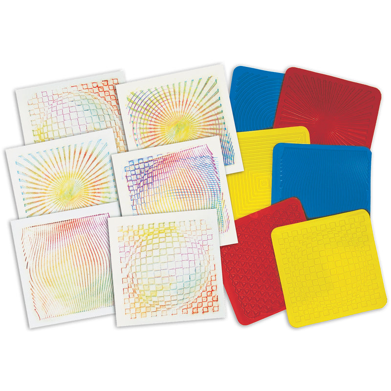 Optical Illusion Rubbing Plates