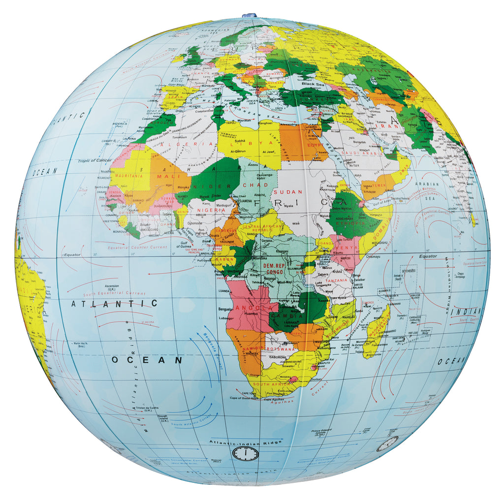 (2 Ea) Political Inflate Globe 16in