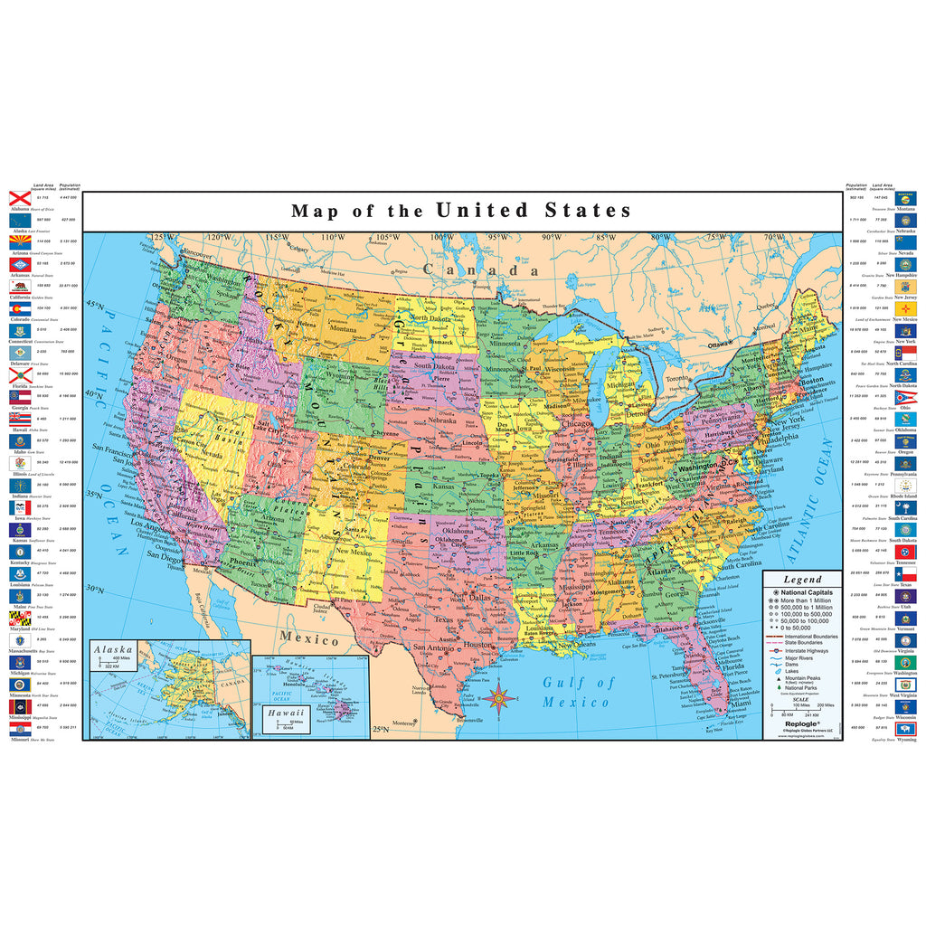 Replogle Usa Map