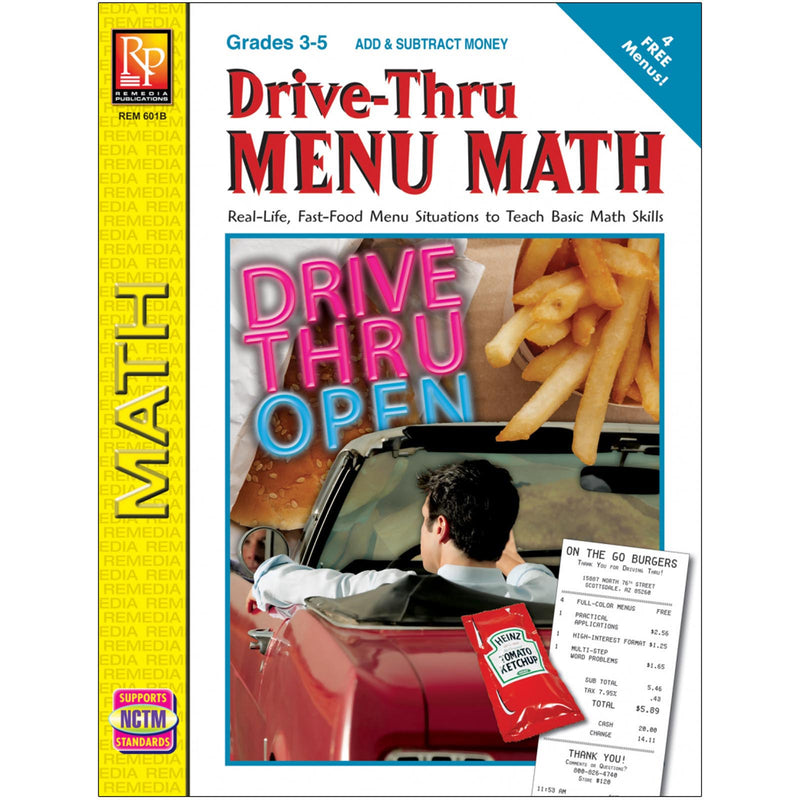 Drive Thru Menu Math Add & Subtract Money