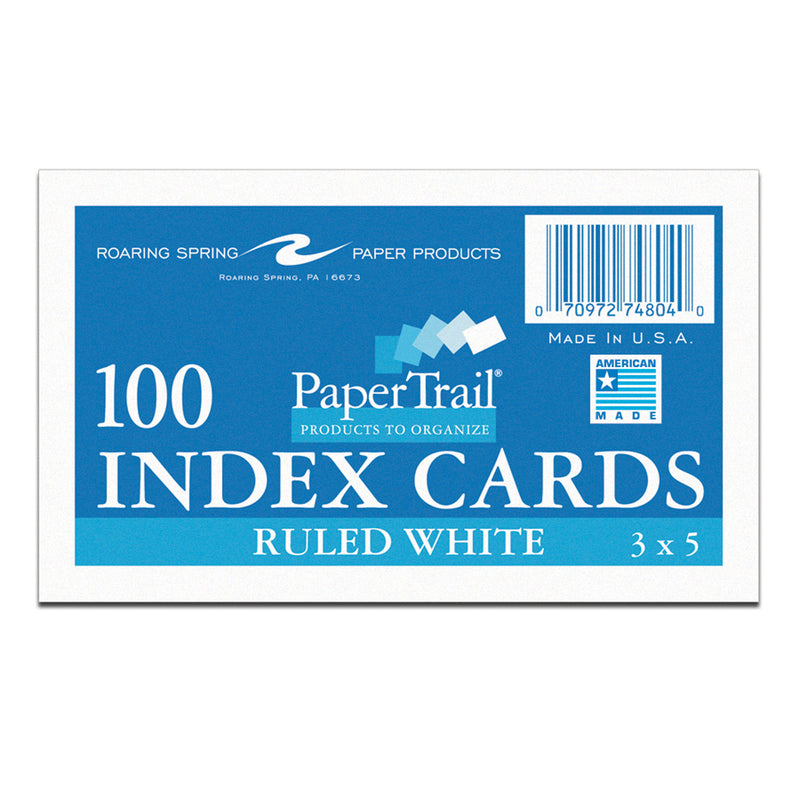 Index Cards 3 X 5 Ruled