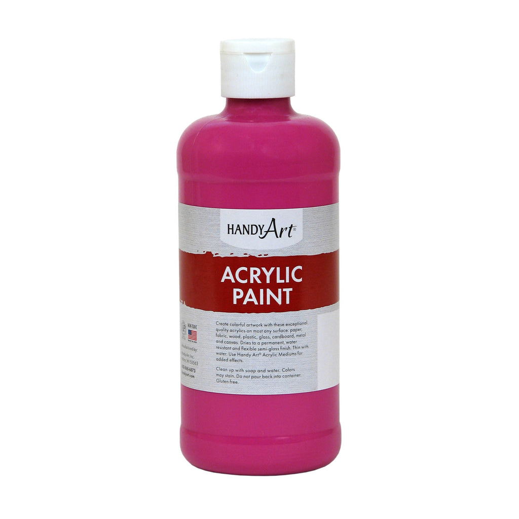 (3 Ea) Acrylic Paint 16 Oz Magenta