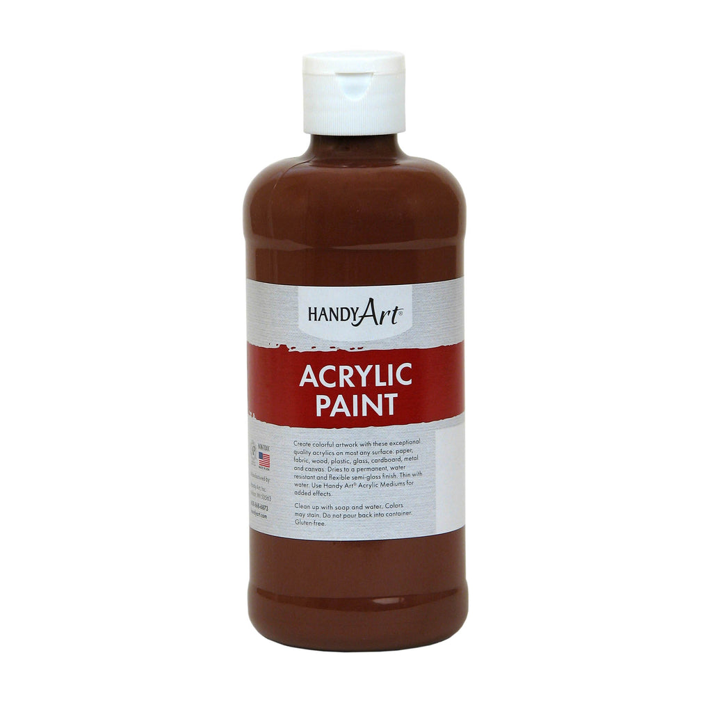 (3 Ea) Acrylic Paint 16 Oz Burnt Sienna